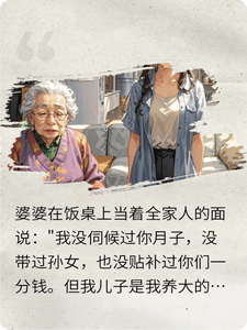 婆婆问我怎么养老，我把筷子一放